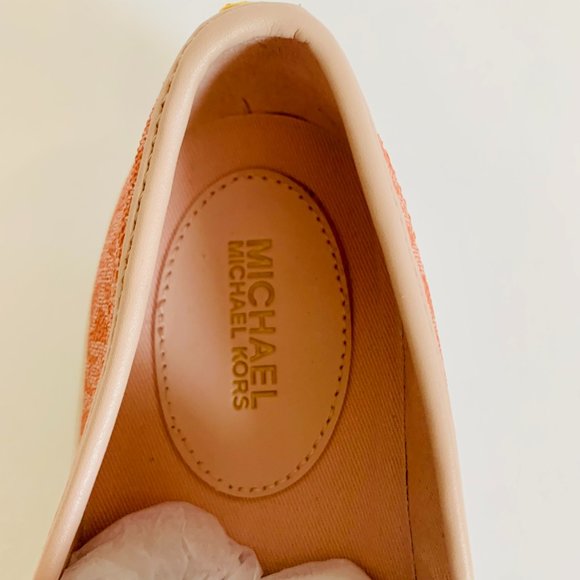 MICHAEL Michael Kors Women MICHAEL KORS MK SIGNATURE SHERBET TEDDY SLIP ON SHOES